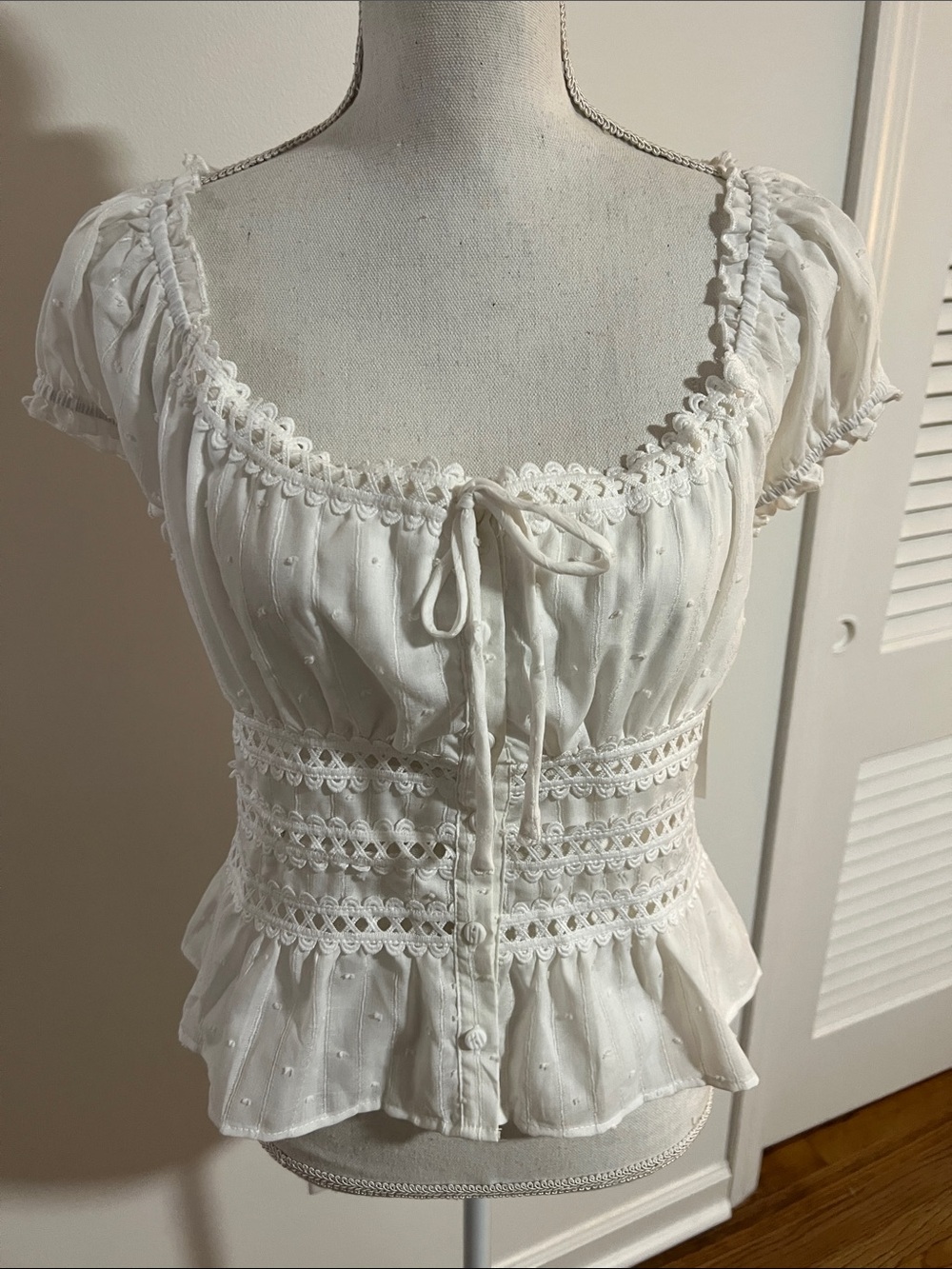 Kirious Peplum top with fitted bodice